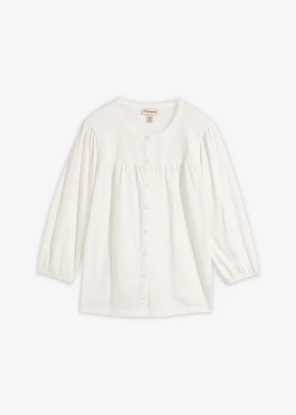 Shirtbluse aus reiner Bio-Baumwolle, bonprix