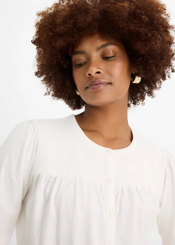 Shirtbluse aus reiner Bio-Baumwolle, bonprix