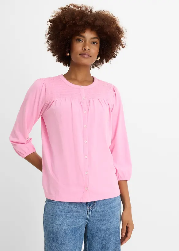 Shirtbluse aus reiner Bio-Baumwolle, bonprix