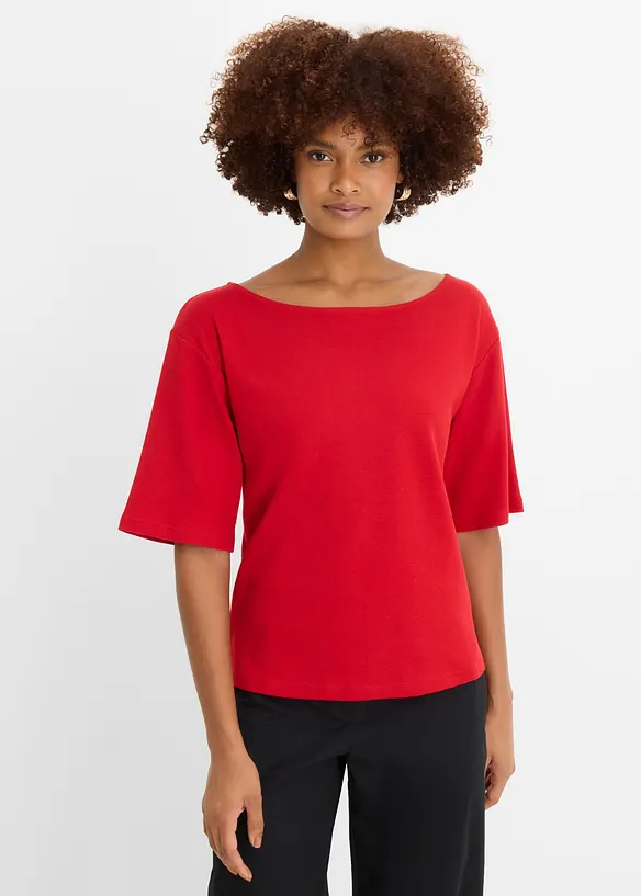 Shirt aus Bio-Baumwolle in Waffeloptik, bonprix