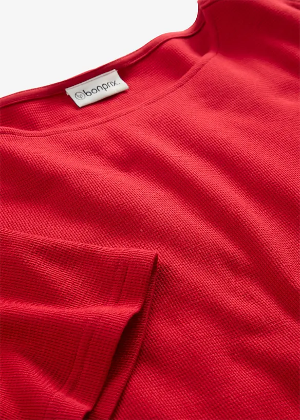 Shirt aus Bio-Baumwolle in Waffeloptik, bonprix