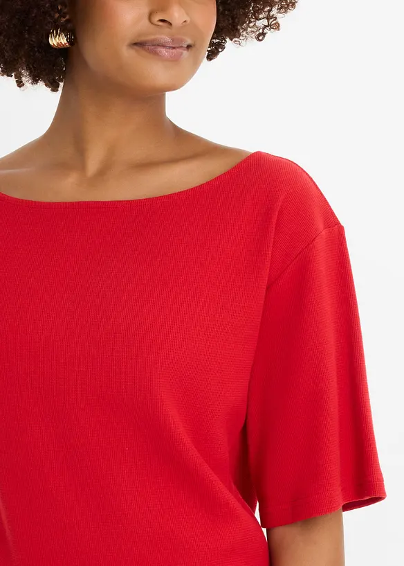 Shirt aus Bio-Baumwolle in Waffeloptik, bonprix