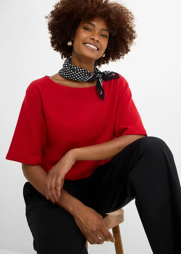 Shirt aus Bio-Baumwolle in Waffeloptik, bonprix
