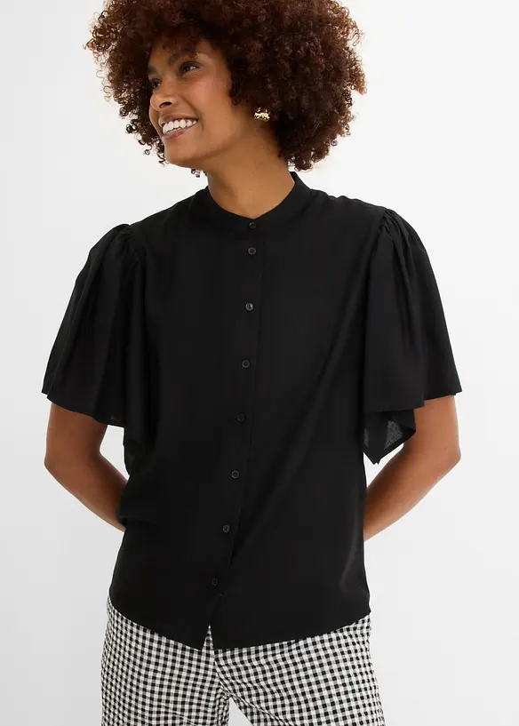 Bluse aus flie&szlig;ender Viskose, bonprix