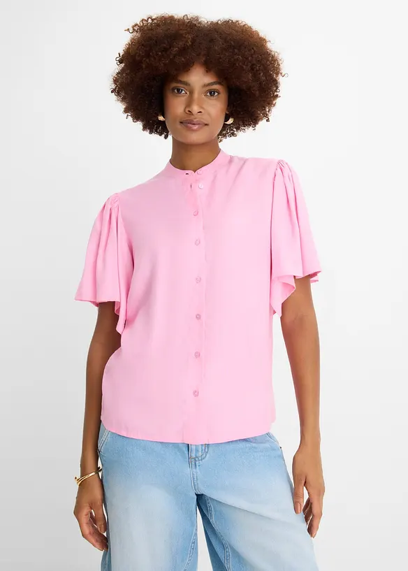 Bluse aus flie&szlig;ender Viskose, bonprix