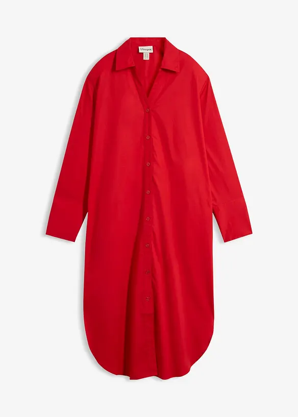 Hemdblusenkleid aus Baumwolle, bonprix