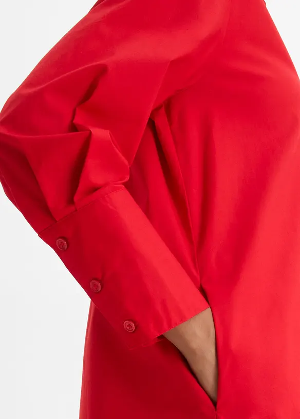 Hemdblusenkleid aus Baumwolle, bonprix