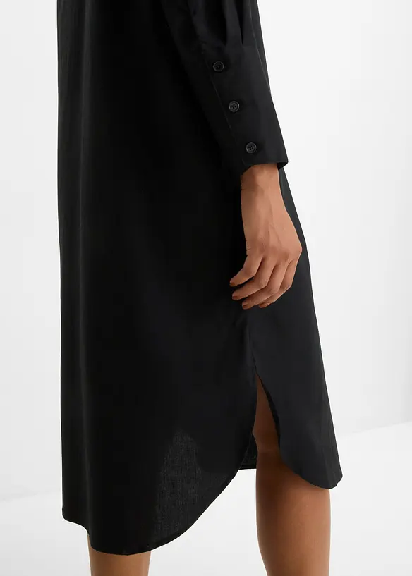 Hemdblusenkleid aus Baumwolle, bonprix