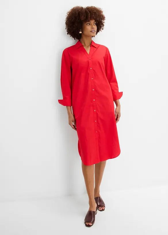 Hemdblusenkleid aus Baumwolle, bonprix