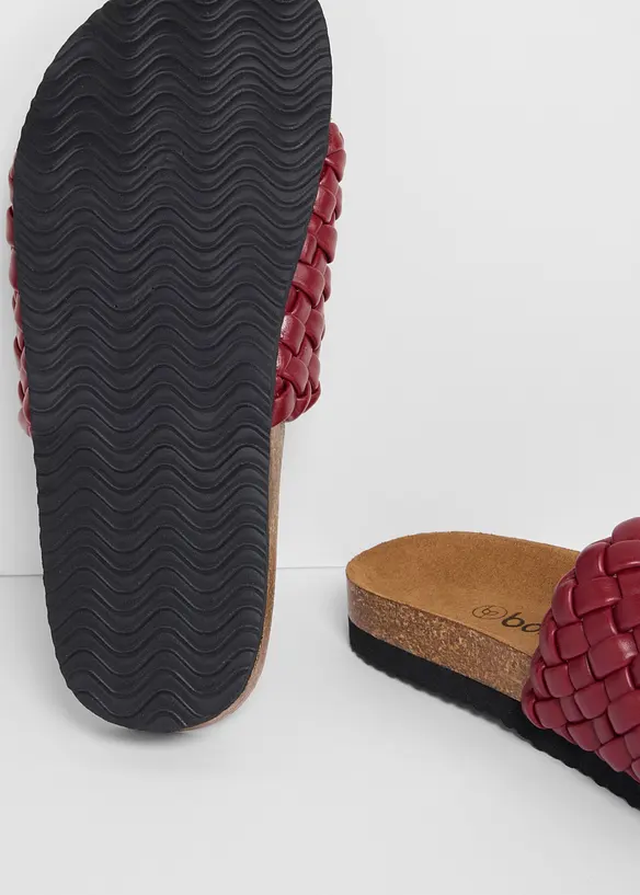 Mules tress&eacute;es, bonprix
