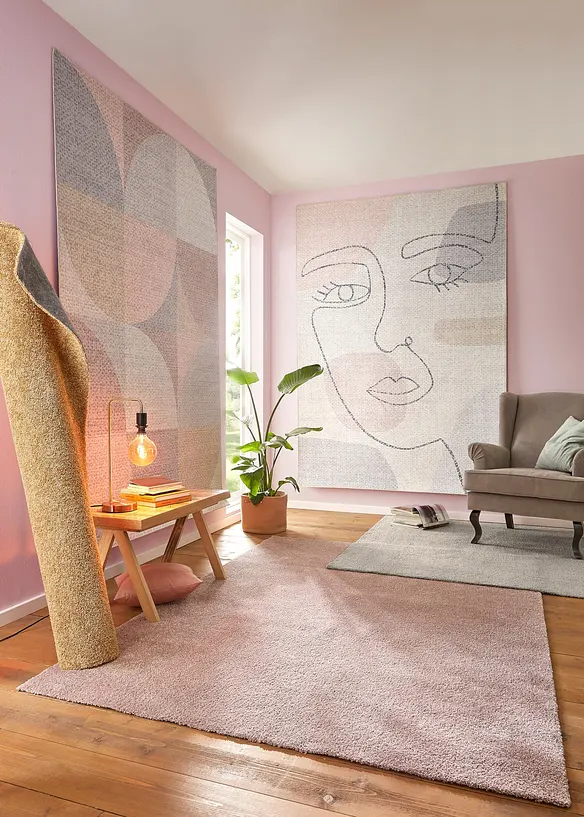 Tapis lavable &agrave; m&egrave;ches douces, bonprix
