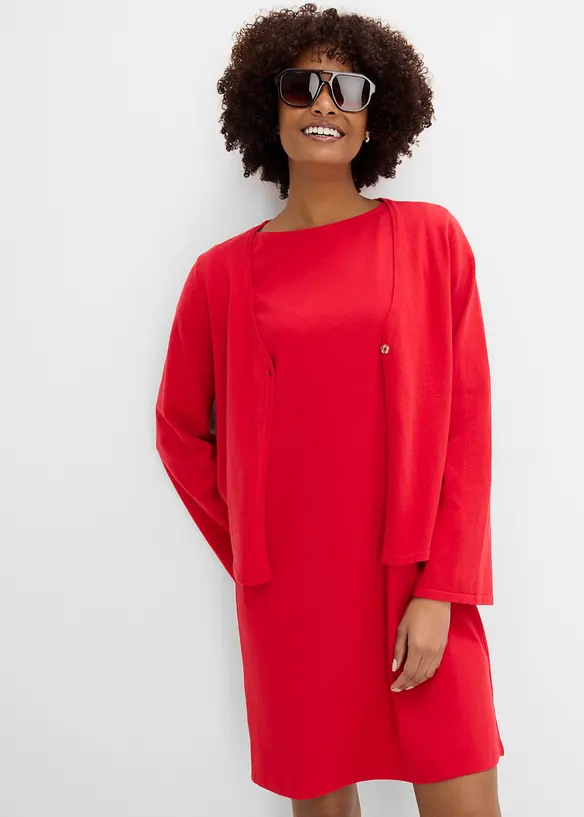 Robe en jersey coton extensible, bonprix
