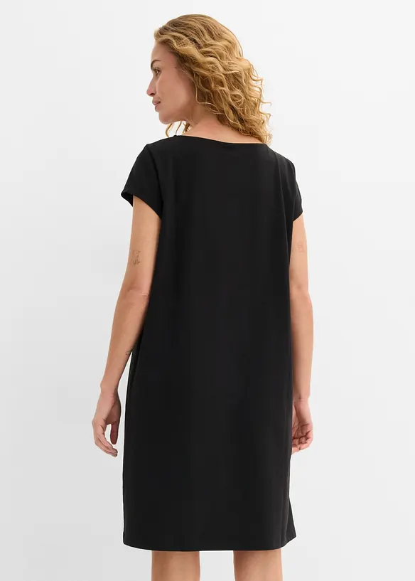 Shirtkleid aus elastischem Baumwoll-Mix, bonprix