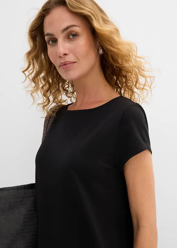 Shirtkleid aus elastischem Baumwoll-Mix, bonprix