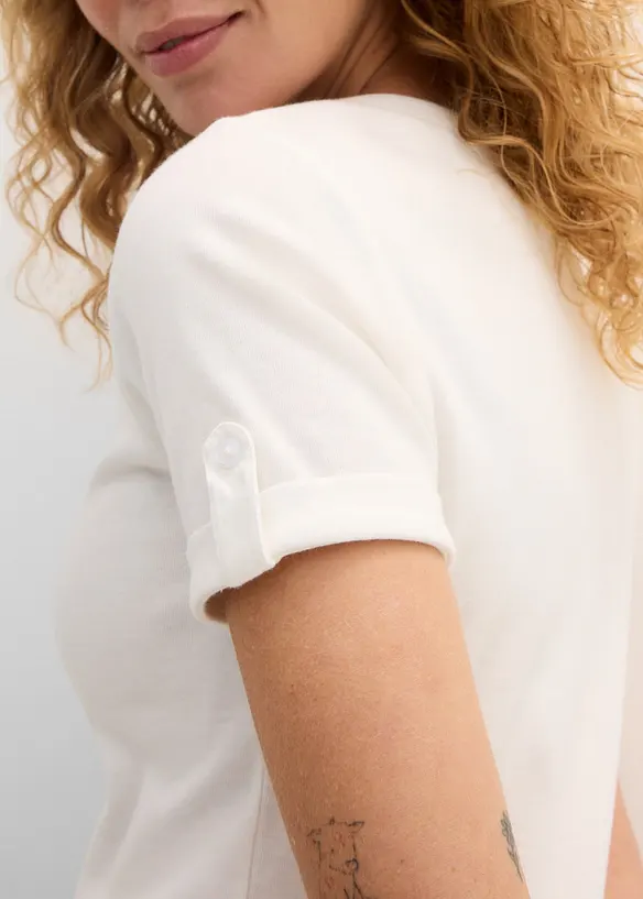 Henleyshirt aus reiner Bio-Baumwolle, bonprix
