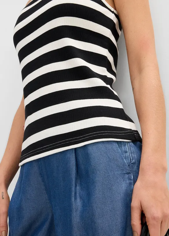 Lot de 2 tops c&ocirc;tel&eacute;s 100% coton, bonprix