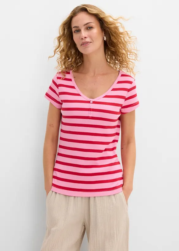 Lot de 2 T-shirts 100% coton, bonprix