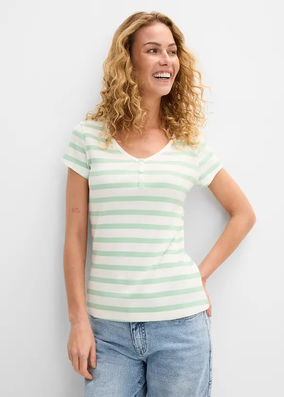 T-Shirt aus reiner Bio-Baumwolle (2er Pack), bonprix