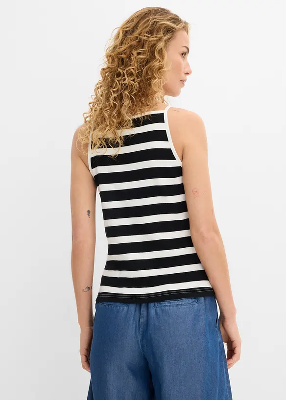 Lot de 2 tops c&ocirc;tel&eacute;s 100% coton, bonprix