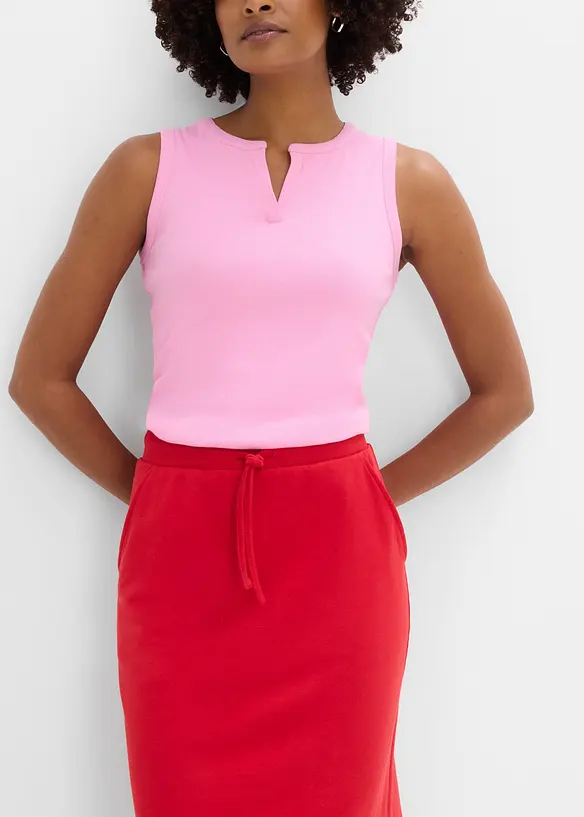 Jupe sweat l&eacute;g&egrave;rement &eacute;vas&eacute;e, bonprix