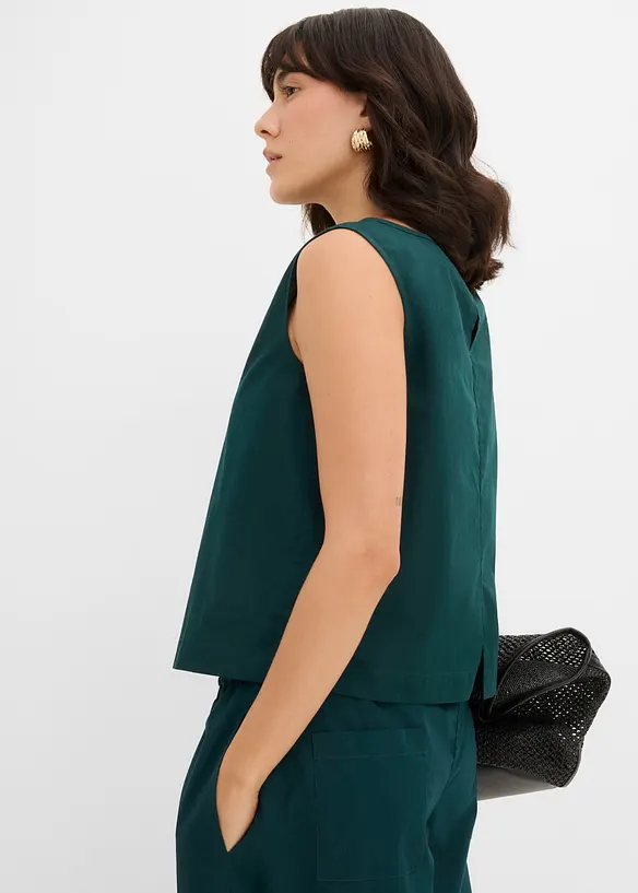 Top sans manches 100% coton, bonprix