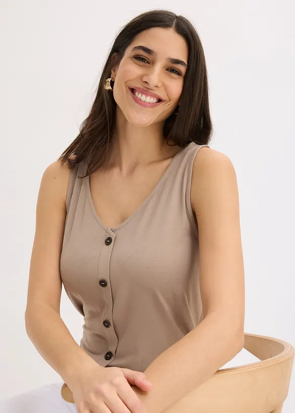 Top mit Knopfleiste, bonprix