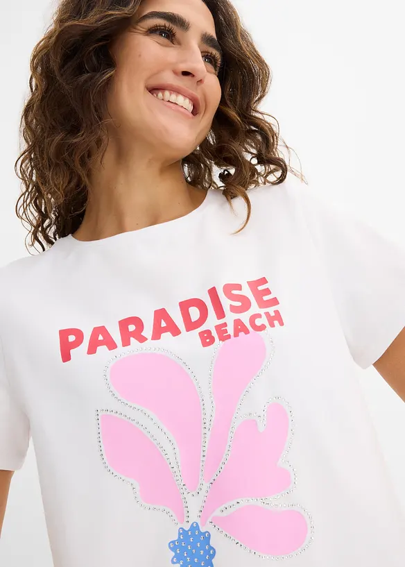 T-shirt en coton extensible, bonprix