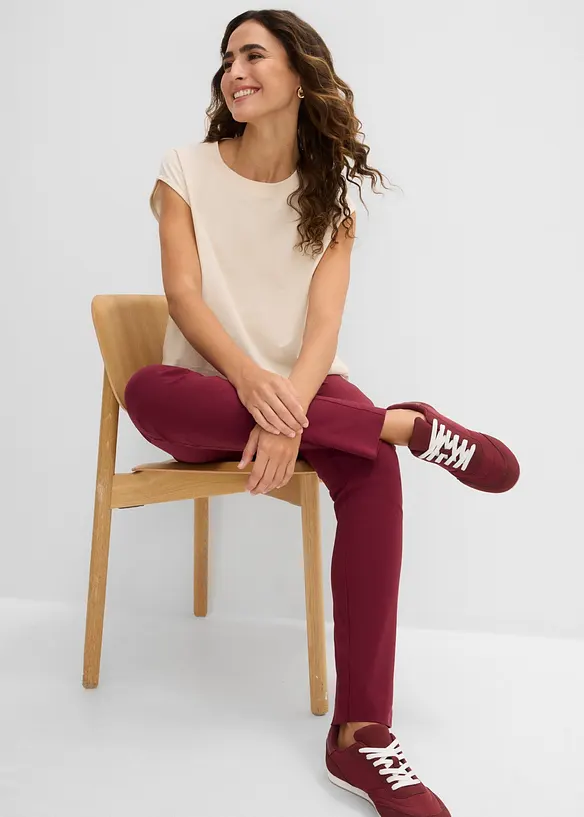 Pantalon extensible &agrave; taille &eacute;lastiqu&eacute;e, bonprix