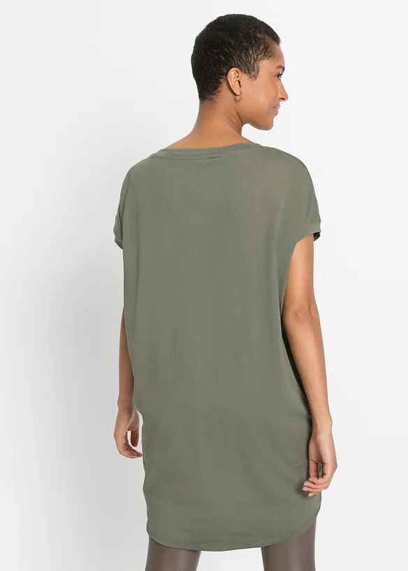T-shirt long 100% coton, bonprix