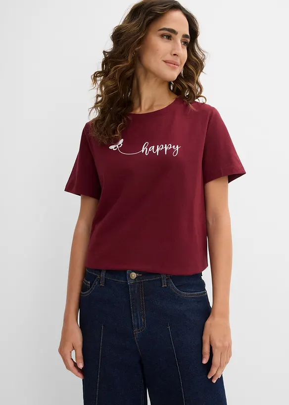 T-Shirt aus reiner Baumwolle, bonprix