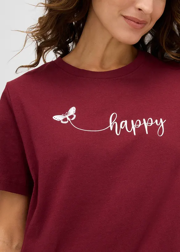 T-Shirt aus reiner Baumwolle, bonprix
