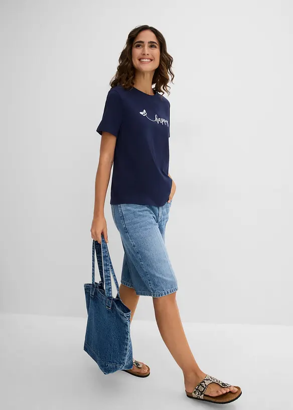 T-Shirt aus reiner Baumwolle, bonprix