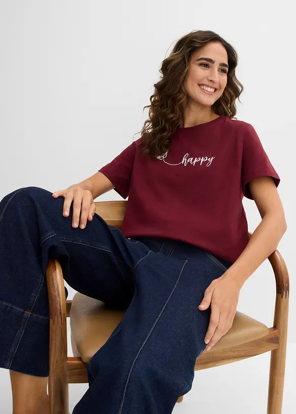 T-Shirt aus reiner Baumwolle, bonprix