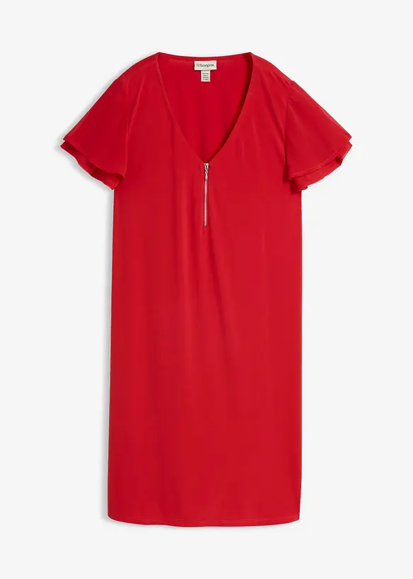 Shirtkleid mit Chiffon&auml;rmeln, bonprix