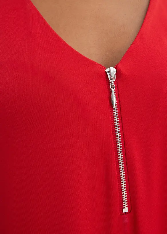 Shirtkleid mit Chiffon&auml;rmeln, bonprix