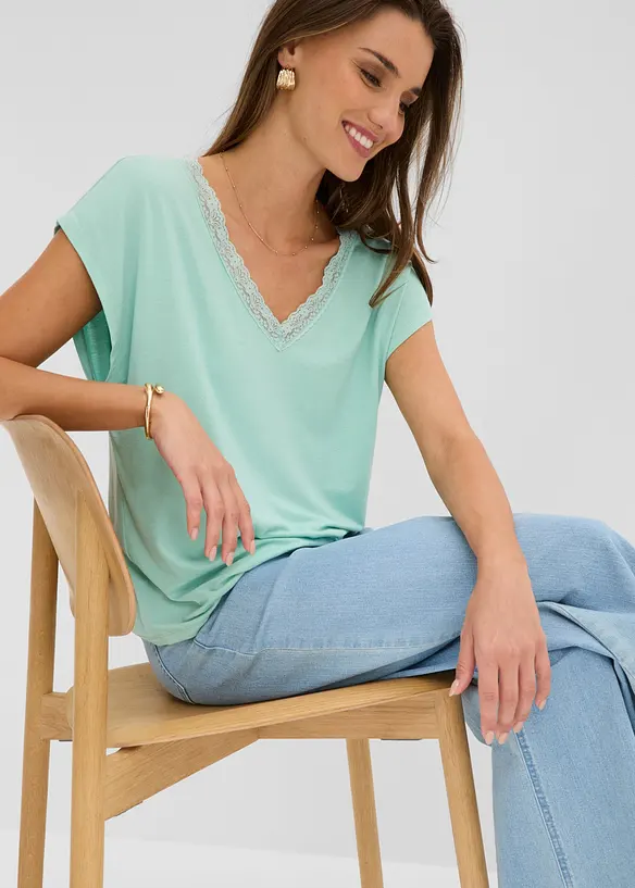 T-shirt en viscose douce, bonprix