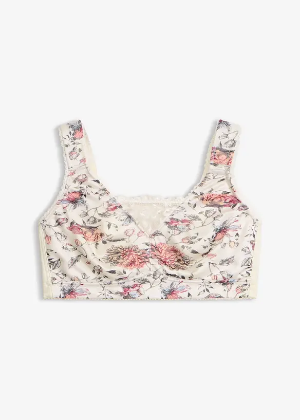 Soutien-gorge grand maintien sans armatures, bretelles rembourr&eacute;es, bonprix