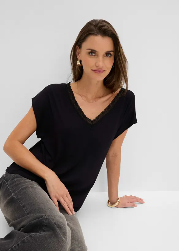 Shirt aus softer Viskose, bonprix