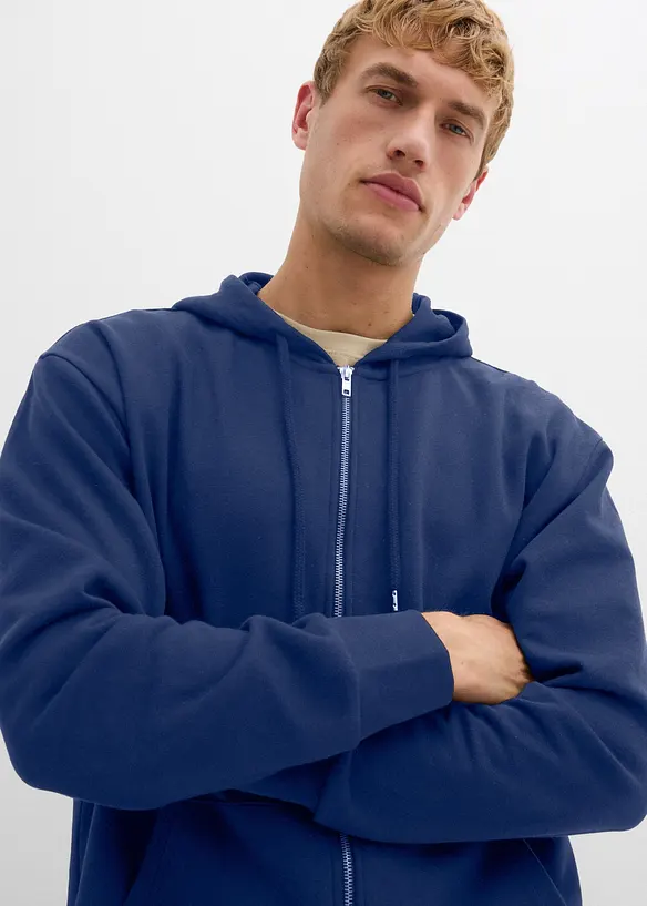 Kapuzen-Sweatjacke in Loose Fit, bonprix