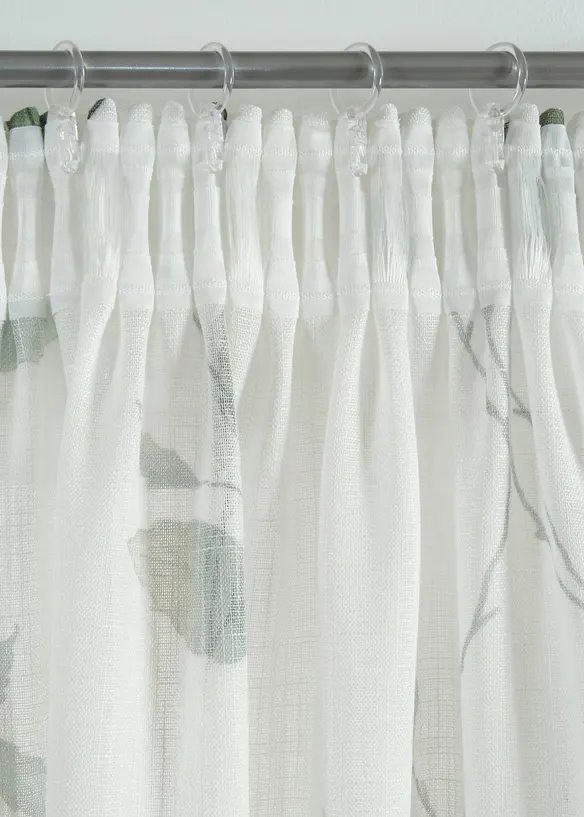 Vorhang mit Zweigen mit recyceltem Polyester (1er Pack), bonprix