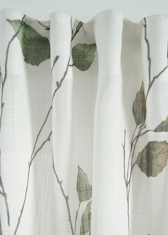 Vorhang mit Zweigen mit recyceltem Polyester (1er Pack), bonprix