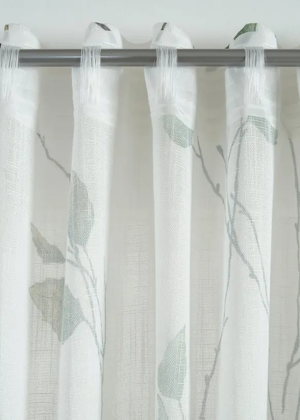 Vorhang mit Zweigen mit recyceltem Polyester (1er Pack), bonprix