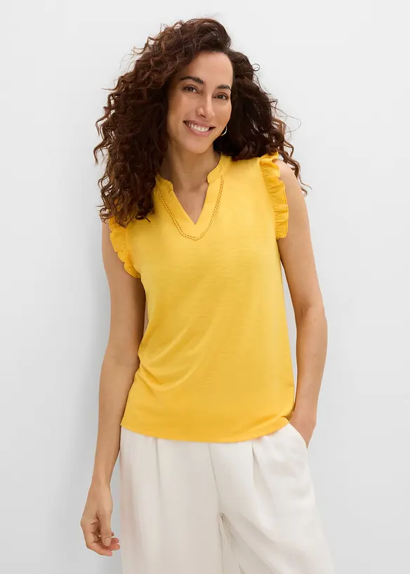 Top &agrave; dentelle, bonprix