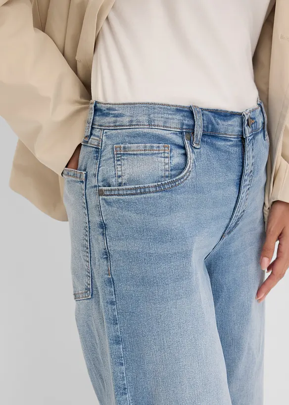 Jean large taille haute, bonprix