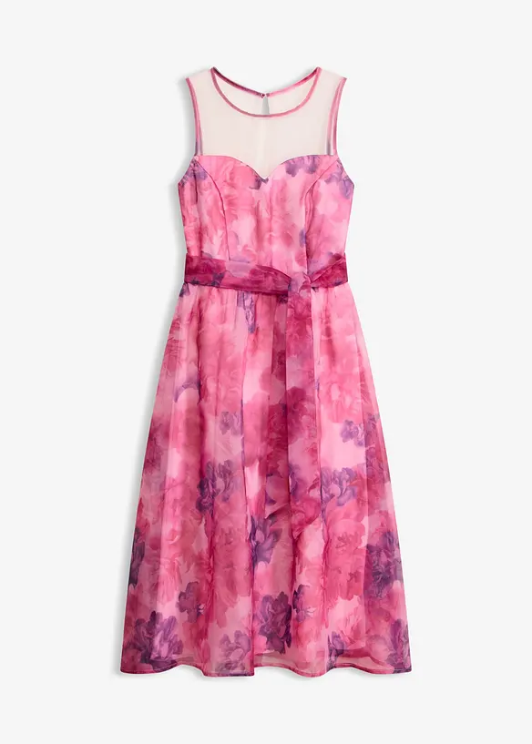 Robe midi en tulle d&eacute;licat, bonprix