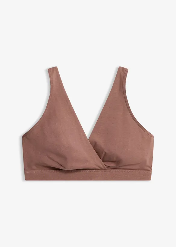 Soutien-gorge d&rsquo;allaitement sans armatures en coton extensible, bonprix