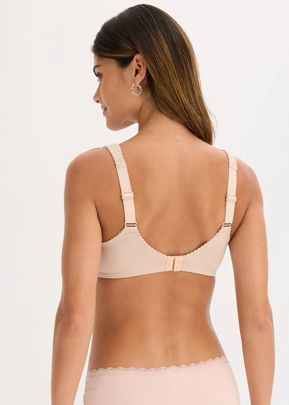 Lot de 2 soutiens-gorge coton sans armatures, bonprix