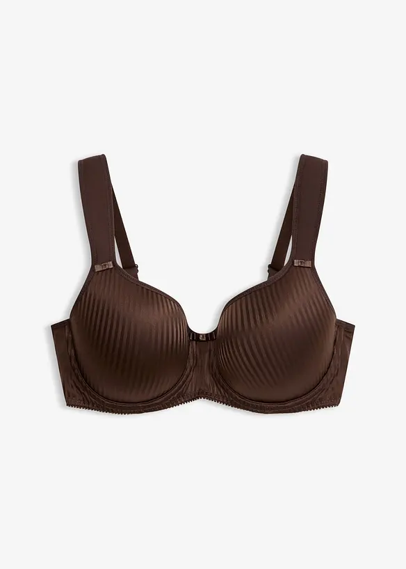 Soutien-gorge &agrave; coques, bretelles rembourr&eacute;es et effet brillant, bonprix