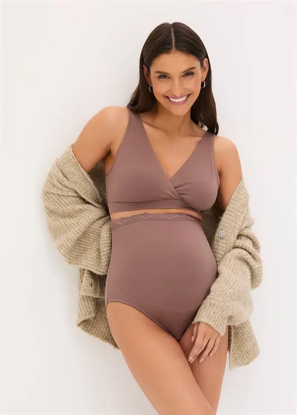 Soutien-gorge d&rsquo;allaitement sans armatures en coton extensible, bonprix