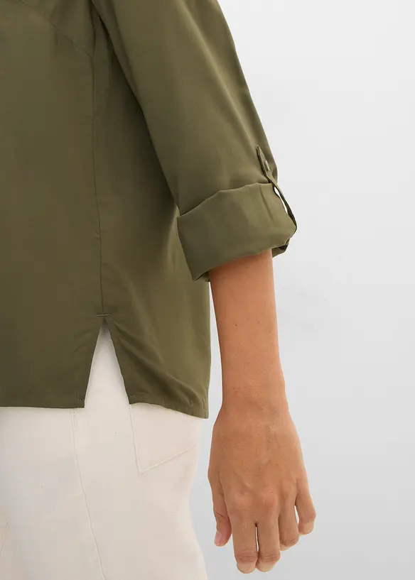 Leichte Bluse aus flie&szlig;ender Viskose, bonprix